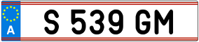 Trailer License Plate